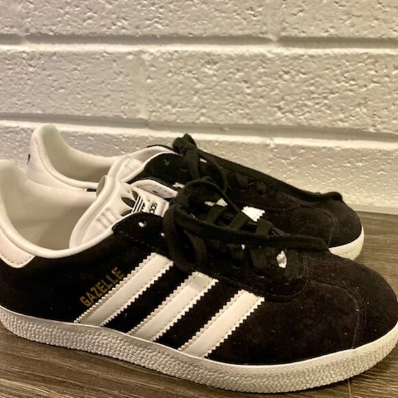 Adidas Originals Unisex Gazelle Shoe - Black - Size 5 - Picture 7 of 10